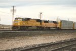 Vehicle train rolls west